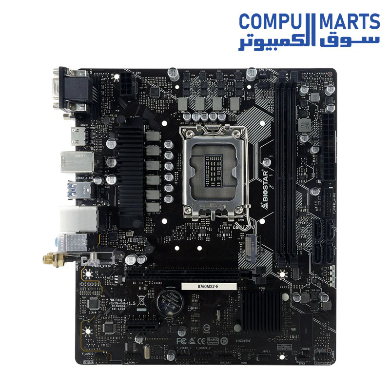 Biostar B760MX2-E D4 Micro ATX Intel Motherboard, Socket 1700, B760 Chipset - Image 2