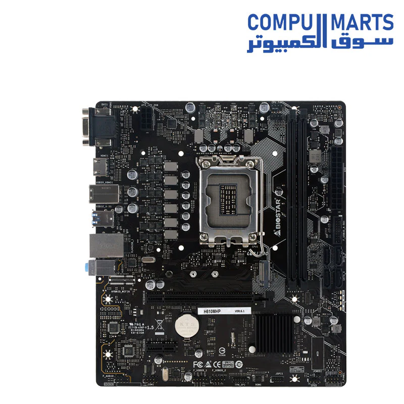 Biostar H610MHP  Micro ATX Intel Motherboard, Socket 1700-DDR4 - Image 2
