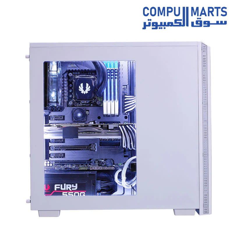 BITFENIX Nova Window ATX Mid Tower Case (Steel / Plastic ATX Mid Tower 1 x USB 3.0 / 1 x USB 2.0 / HD Audio MIC & Headphone Front Ports 1 External 5.25" Drive Bays 4 Internal 3.5" Drive Bays) - Image 12