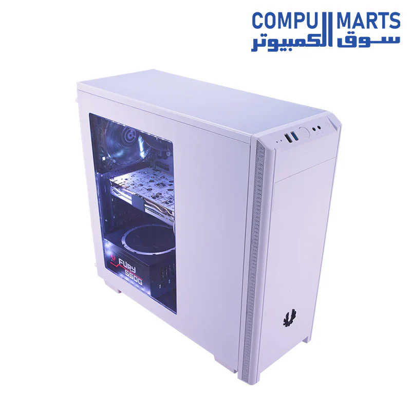 BITFENIX Nova Window ATX Mid Tower Case (Steel / Plastic ATX Mid Tower 1 x USB 3.0 / 1 x USB 2.0 / HD Audio MIC & Headphone Front Ports 1 External 5.25" Drive Bays 4 Internal 3.5" Drive Bays) - Image 9