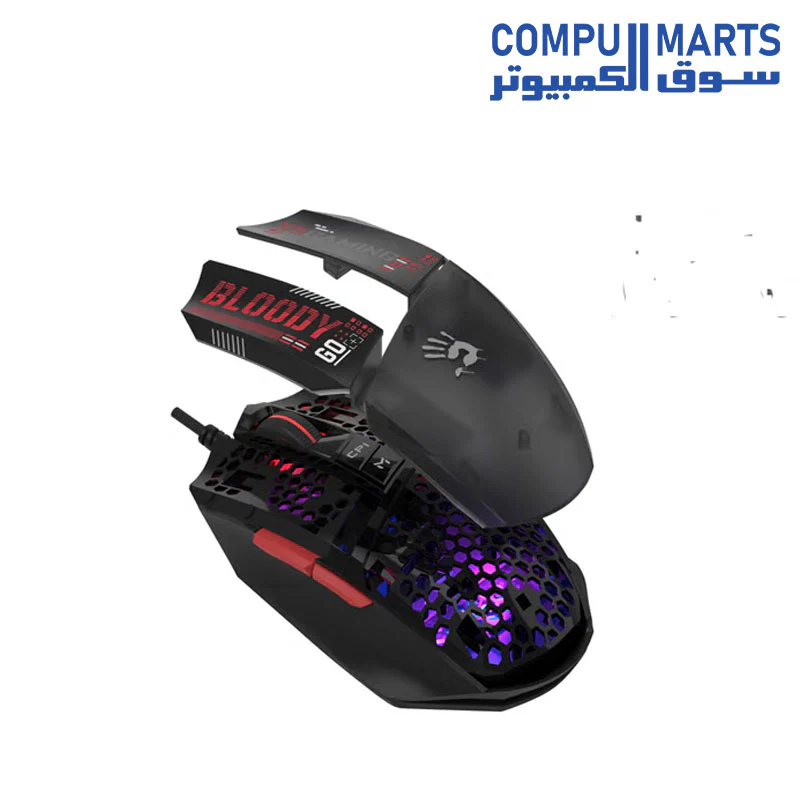 Bloody W60 Mini Max LIGHTWEIGHT RGB GAMING MOUSE - Image 4