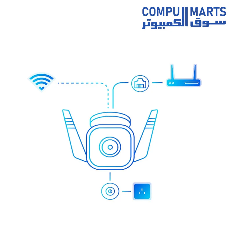 Camera TP-Link Tapo C310  Smart Wi-Fi 3MP- White - Image 4