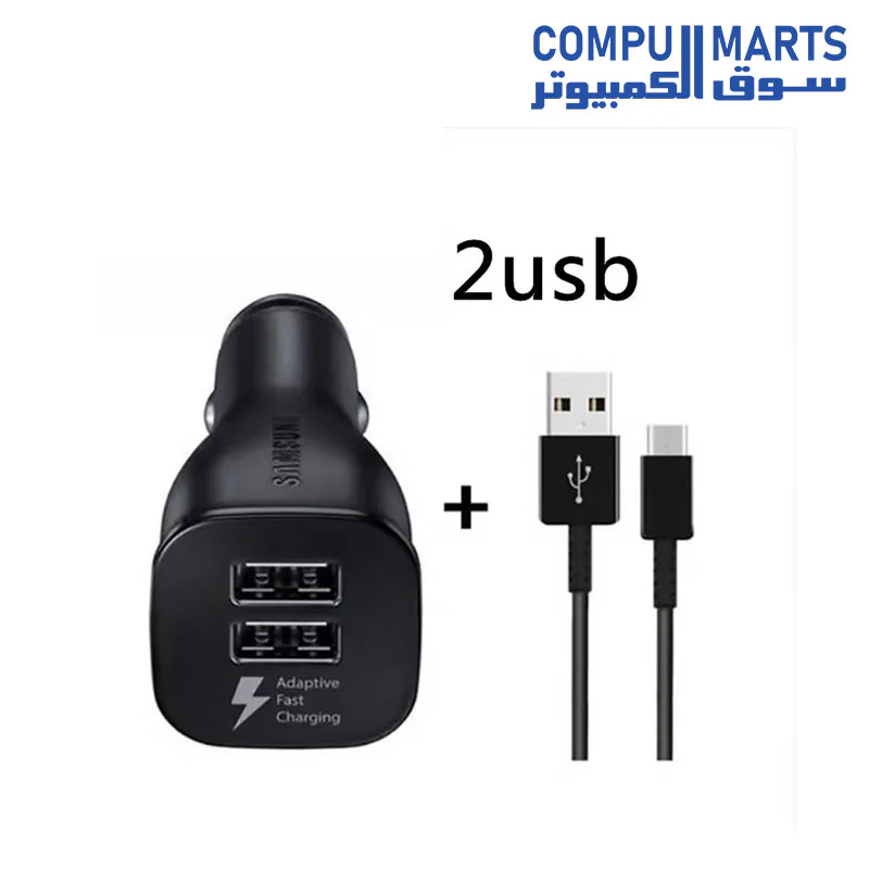 Samsung Car Fast Charge 2 Port With Type C Cable 15W EP-LN920 - Image 4