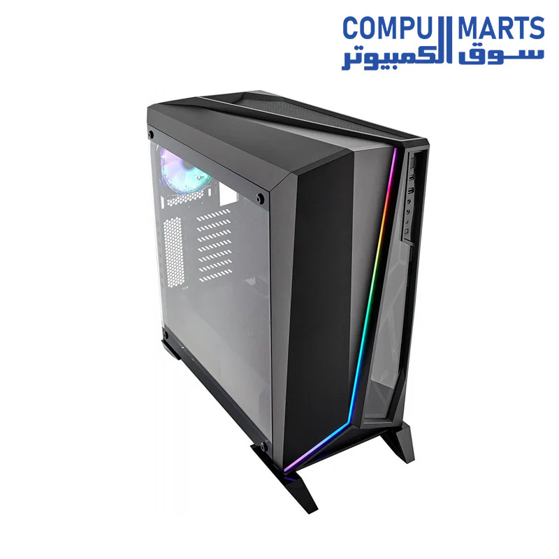 Corsair SPEC-OMEGA RGB Mid-Tower Tempered Glass Gaming Case - Black - Image 4