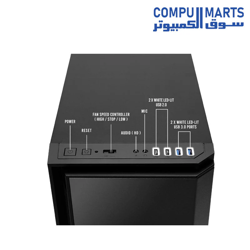 Antec P101 Silent Performance Series Mid-Tower with Sound Dampening Panels, 4 X 120/140mm Cooling Fans Pre-Installed - Image 3