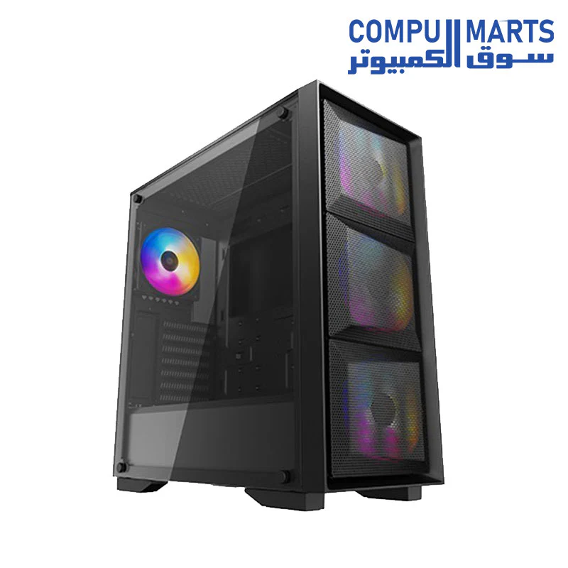 CASE DEEPCOOL MATREXX 50 MESH 4FS TEMPERED SIDE PANEL 4 X 120MM LED FAN PRE-INSTALLED RGB +Power Supply EVGA 500 W1, 80+ WHITE 500W, 100-W1-0500-K2 (EU) - Image 3