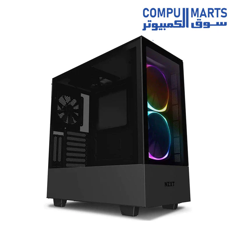 NZXT H510 Elite-Premium CA-H510E Mid-Tower ATX Case PC Gaming Case  - Dual-Tempered Glass Panel - Front I/O USB Type-C Port - Vertical GPU Mount - Integrated RGB Lighting - Image 2