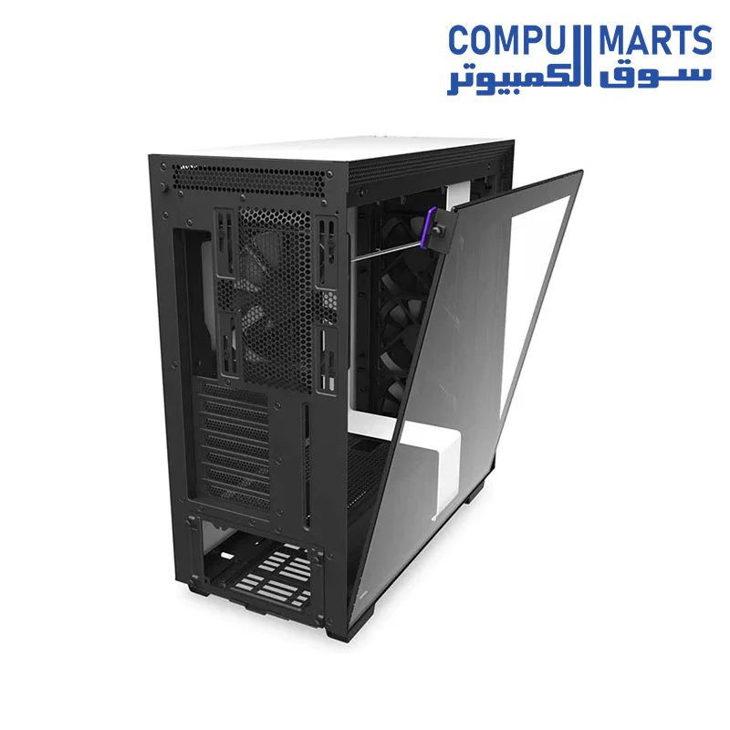 NZXT H710 - CA-H710B - ATX Mid Tower PC Gaming Case - Front I/O USB Type-C Port - Quick-Release Tempered Glass Side Panel  - Water  Cooling Ready - Image 4