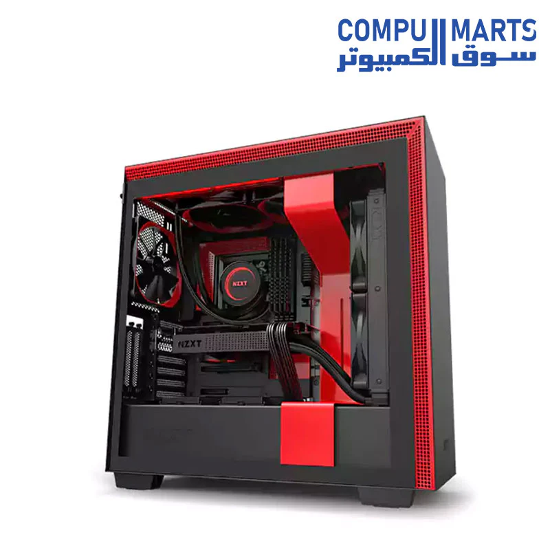 NZXT H710i - CA-H710 i - MID-TOWER ATX CASE PC Gaming Case Front I/O USB Type-C Port   Quick-Release Tempered Glass Side Panel   Integrated RGB Lighting - Image 2