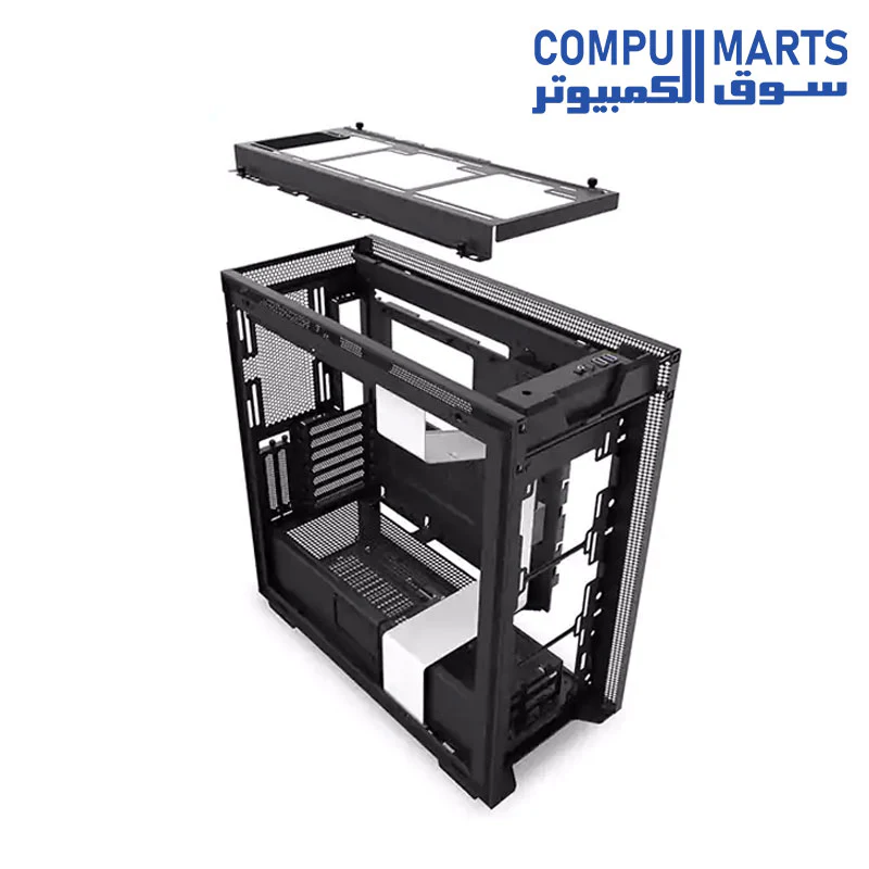 NZXT H710i - CA-H710 i - MID-TOWER ATX CASE PC Gaming Case Front I/O USB Type-C Port   Quick-Release Tempered Glass Side Panel   Integrated RGB Lighting - Image 6