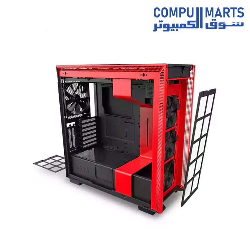 NZXT H710i - CA-H710 i - MID-TOWER ATX CASE PC Gaming Case Front I/O USB Type-C Port   Quick-Release Tempered Glass Side Panel   Integrated RGB Lighting - Image 7