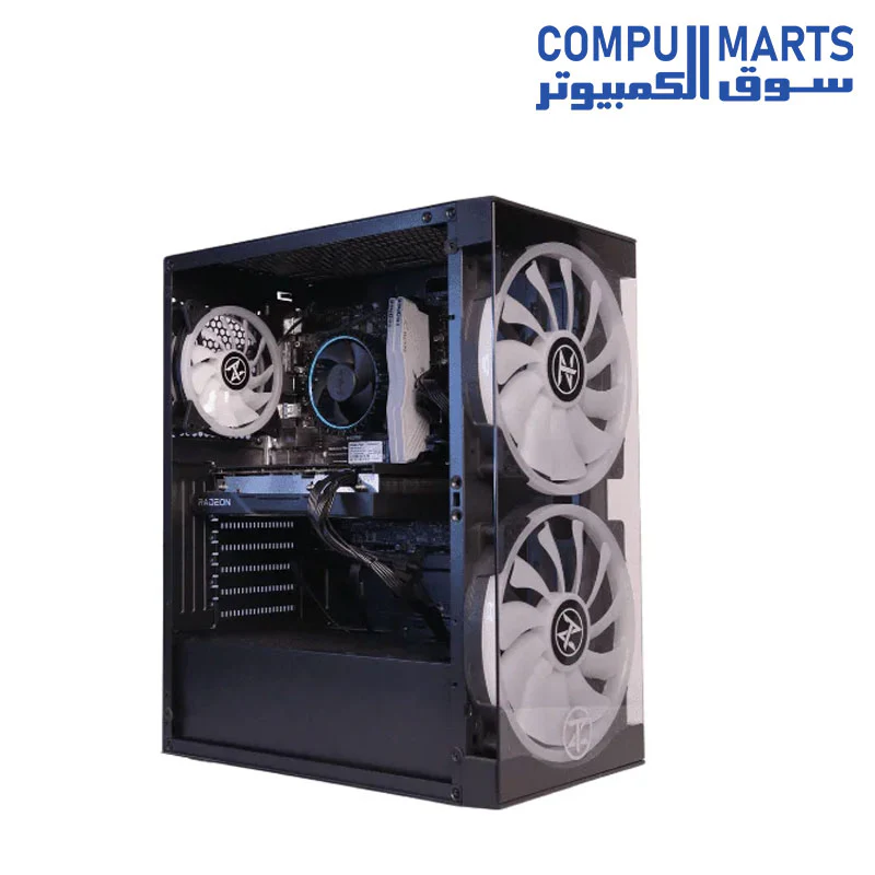 Case Technozone C-500 With 3RGB FAN + PSU 600W - Image 3