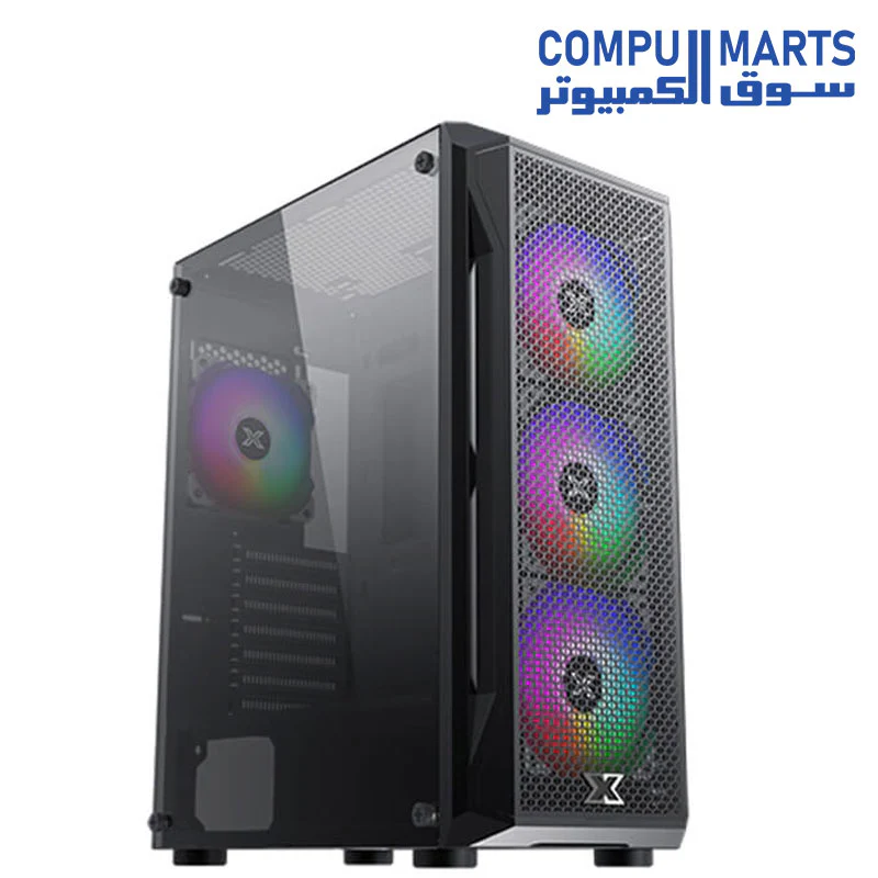 XIGMATEK GAMING X ARCTIC 4 FAN ARGB MID TOWER CASE - Image 3