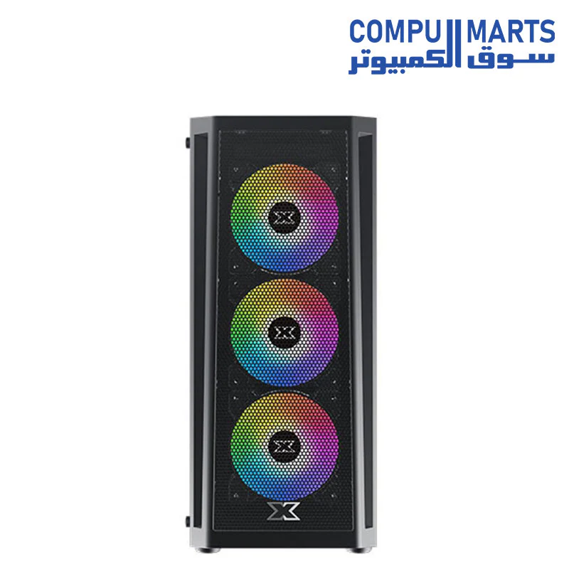XIGMATEK GAMING X ARCTIC 4 FAN ARGB MID TOWER CASE - Image 4