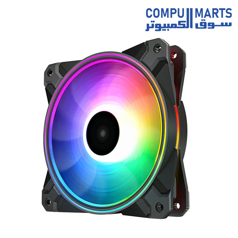 DeepCool CF120 Plus 3in1 PC Fans 3 Packs 120mm 1800RPM PWM Case Fans ARGB Aura SYNC 52.5CFM Computer Cooling Fans Quiet Under 28.8dB(A) High Performance for ATX/MATX PC Cases - Image 3