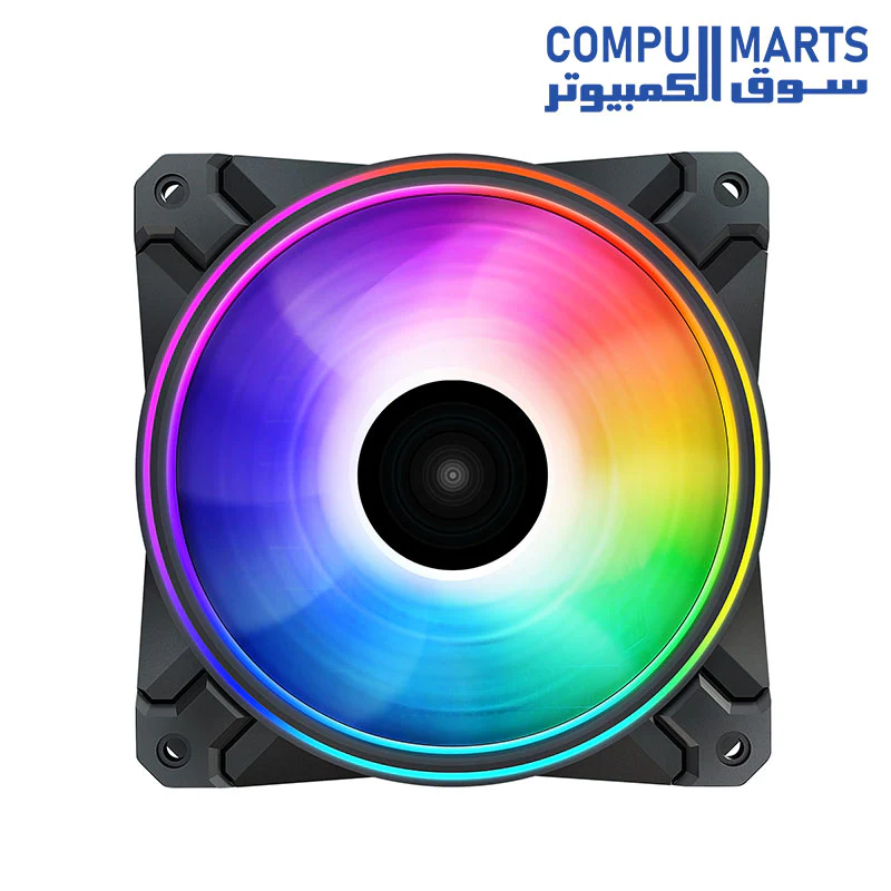 DeepCool CF120 Plus 3in1 PC Fans 3 Packs 120mm 1800RPM PWM Case Fans ARGB Aura SYNC 52.5CFM Computer Cooling Fans Quiet Under 28.8dB(A) High Performance for ATX/MATX PC Cases - Image 5
