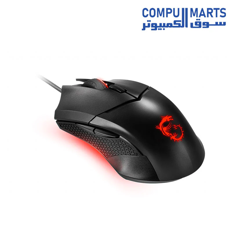 MSI Clutch GM08 4200 DPI Optical Wired Gaming Mouse With Red LED - Image 3