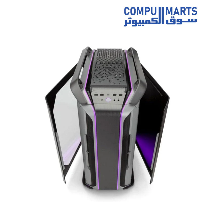 Cooler Master Cosmos C700M E-ATX Full-Tower, Curved Tempered Glass Panel, Riser Cable, Flexible Interior Layout, Diverse Liquid Cooling, Type-C, Customizable ARGB (MCC-C700M-MG5N-S00) - Image 2