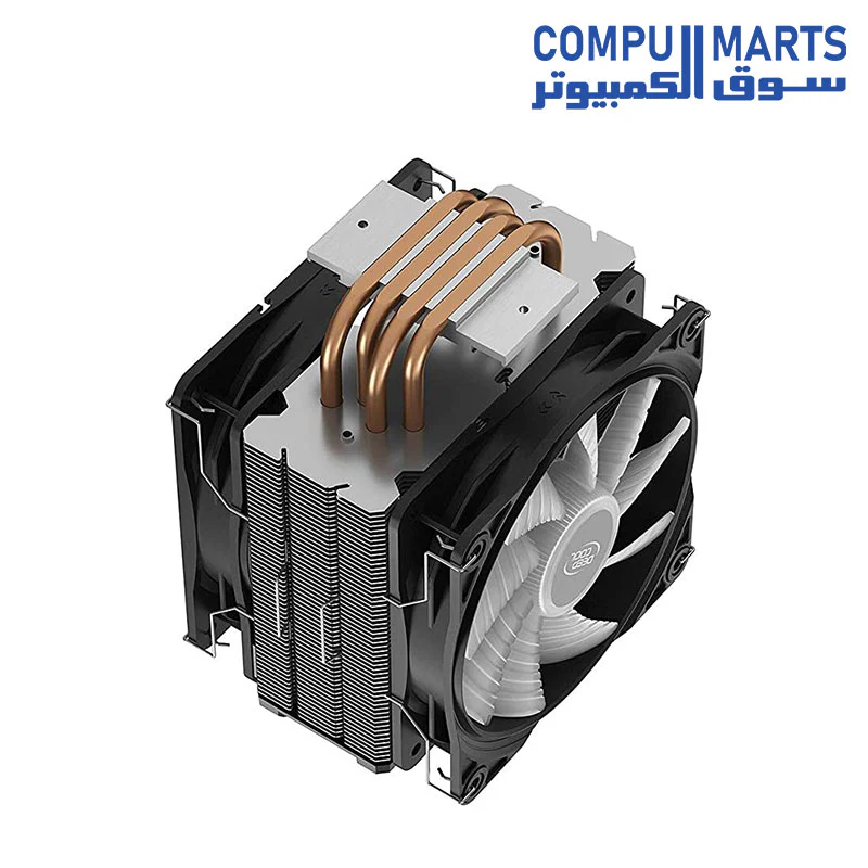DEEPCOOL GAMMAXX 400 PRO Blue LED Air CPU Cooler with Dual 120mm PWM Fans for Latest Intel/AMD Sockets - Image 3