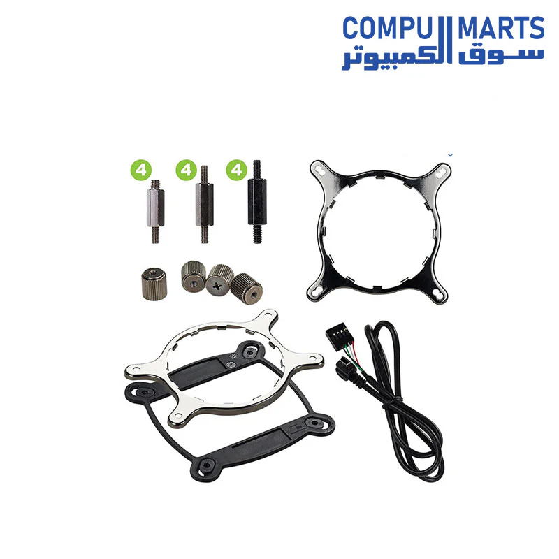 Cooler EVGA CLC 280mm All-In-One RGB LED CPU Liquid, 2x FX13 140mm PWM Fans, Intel, AMD - Image 4