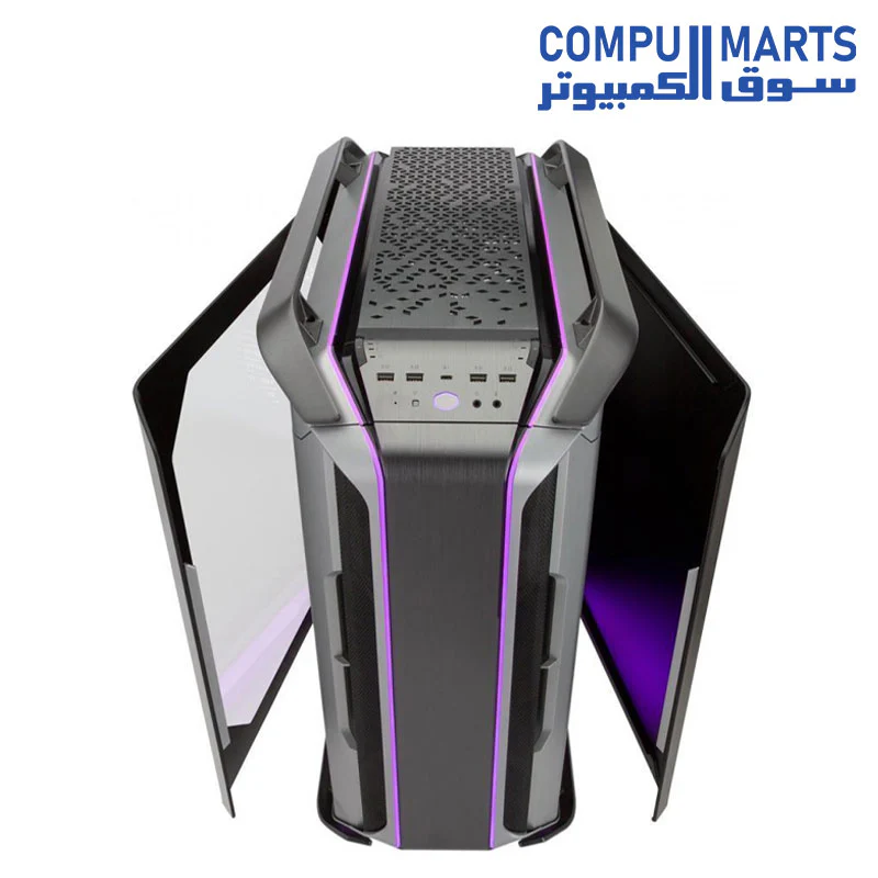 Cooler Master COSMOS C700M with PCI Vertical Gen 4, ARGB Lighting, Aluminum Panels, a Riser Cable, and Curved Tempered Glass - Image 3