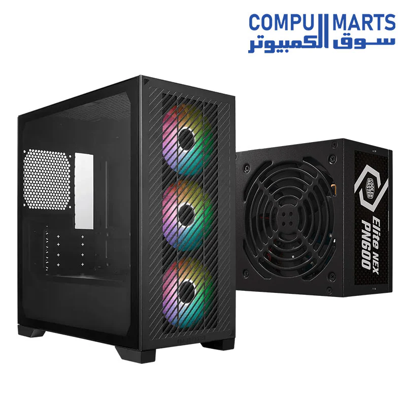 Cooler Master Elite 301 Lite Case + Elite NEX PN600 230V power Supply - Image 2
