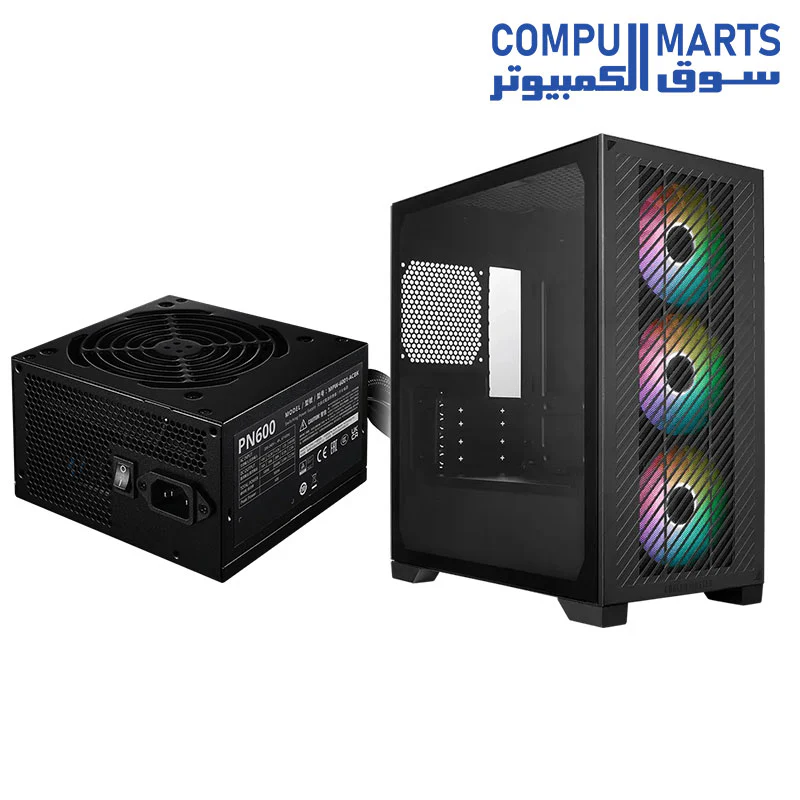 Cooler Master Elite 301 Lite Case + Elite NEX PN600 230V power Supply - Image 3
