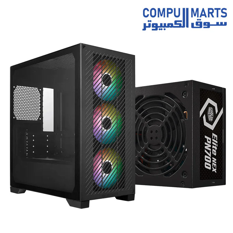 Cooler Master Elite 301 Lite Case + Elite NEX PN700 230V power Supply - Image 2