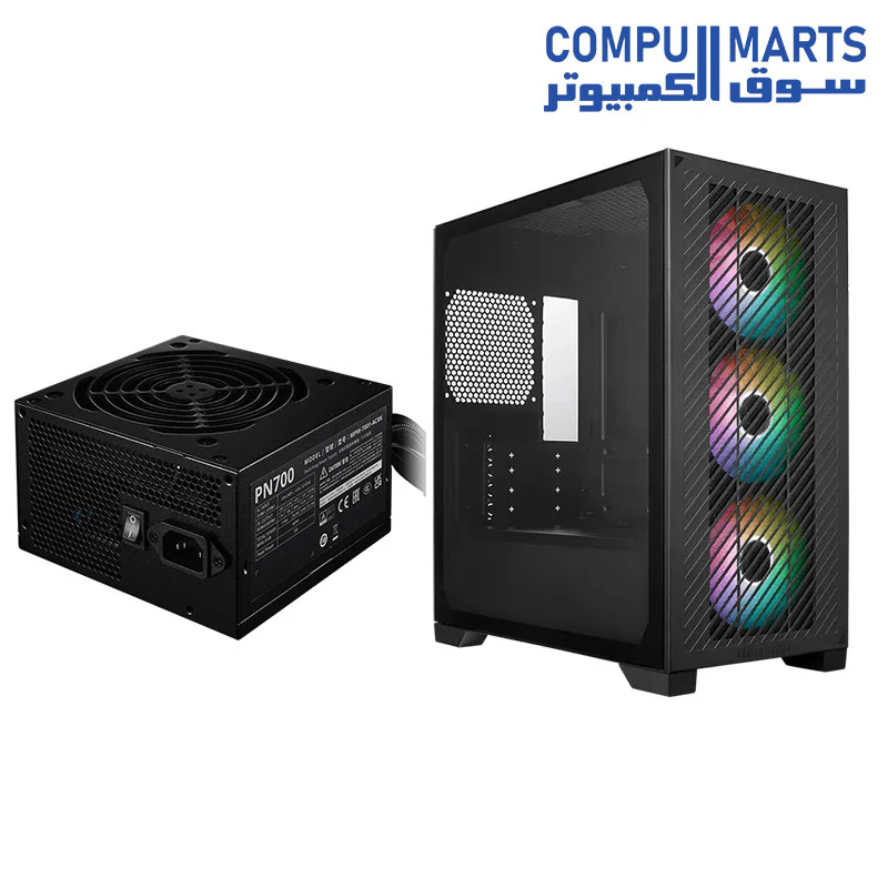 Cooler Master Elite 301 Lite Case + Elite NEX PN700 230V power Supply - Image 3