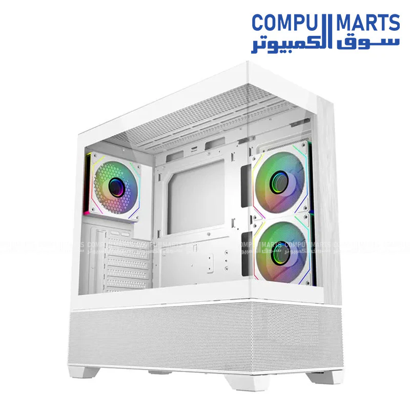 Cooler Master Elite 690 Wood ATX Mid Tower — Tempered Glass, Wood Front Panel, ARGB, USB Type-C - Image 4