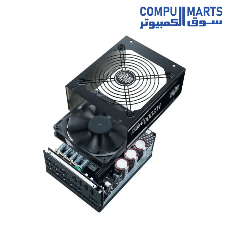 COOLER MASTER M2000 FULL-MODULAR 80 PLUS PLATINUM HIGH WATTAGE ATX POWER SUPPLY - Image 2