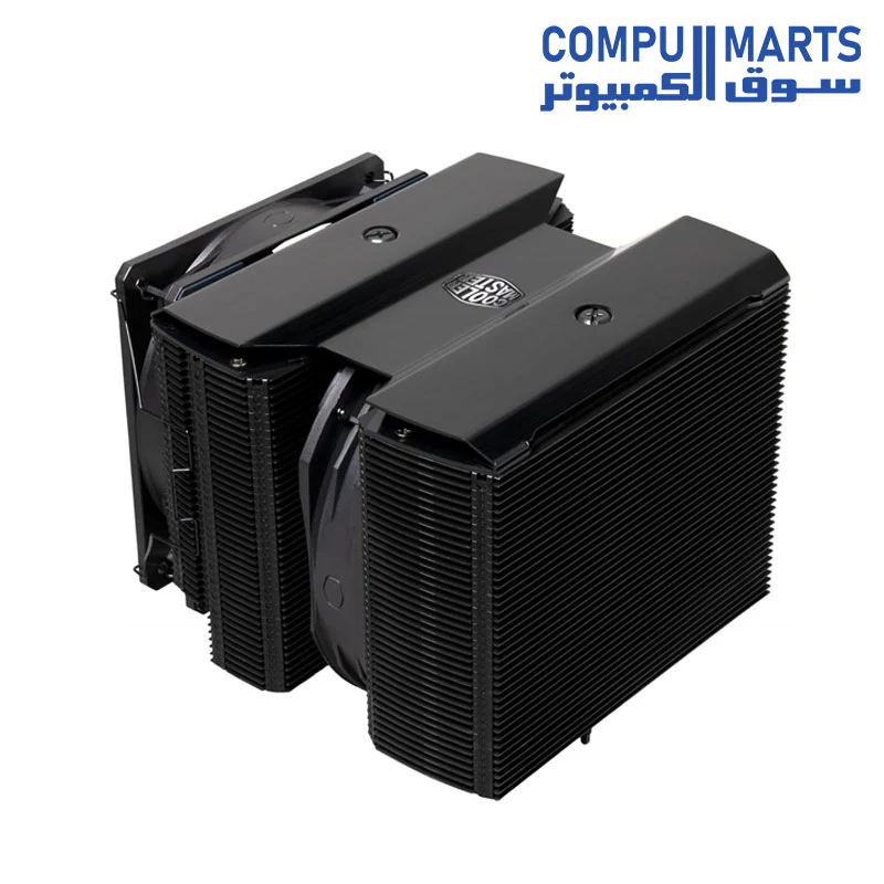 Cooler Master Master Air MA824 Stealth Dual Tower CPU Air Cooler, 8 Heat Pipes, Dual Mobius 120|130mmFans, Nickel-Plated Copper Base, AMD Ryzen AM5/AM4, Intel LGA1700/1200 (MAM-D8PN-318PK-R1) - Image 5