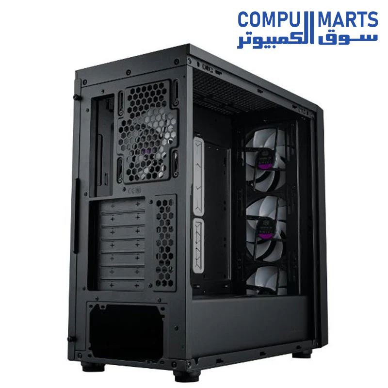 COOLER MASTER MASTERBOX 600 ATX ARGB Mid Tower Tempered Glass Gaming Case2xUSB Type C & Back Connector Motherboard Support - Image 10
