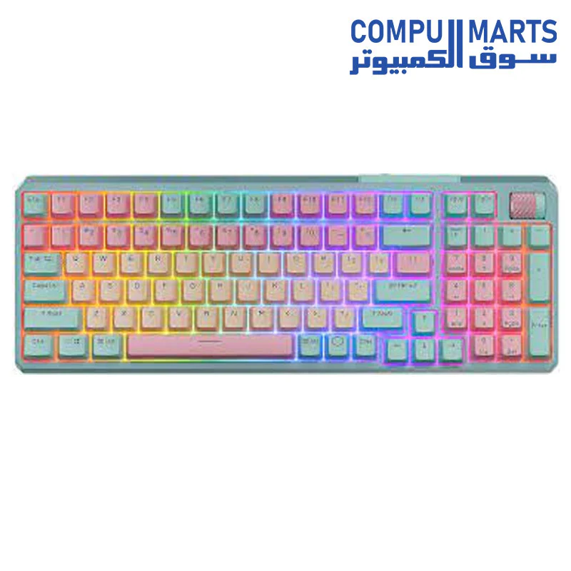 Cooler Master MK770  Wireless Mechanical RGB Gaming Keyboard, Kailh Box V2 Linear Red Switches, Gasket Structure, Hot-Swappable, Bluetooth|2.4GHz, Tactile 3-Way Dial, QWERTY - Image 2