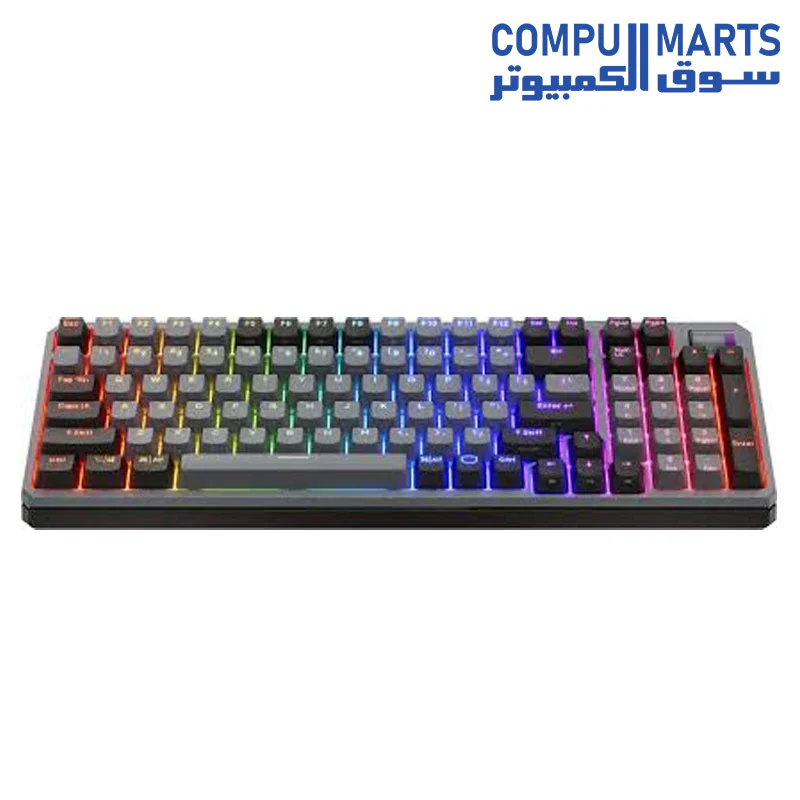 Cooler Master MK770  Wireless Mechanical RGB Gaming Keyboard, Kailh Box V2 Linear Red Switches, Gasket Structure, Hot-Swappable, Bluetooth|2.4GHz, Tactile 3-Way Dial, QWERTY - Image 5