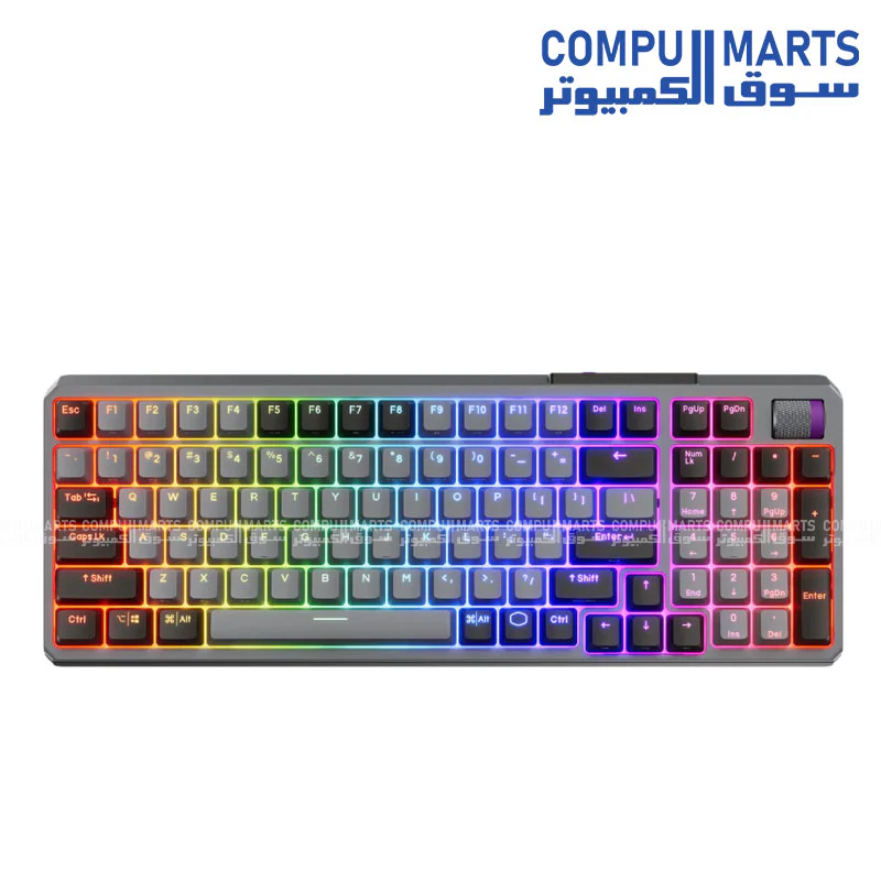 Cooler Master MK770  Wireless Mechanical RGB Gaming Keyboard, Kailh Box V2 Linear Red Switches, Gasket Structure, Hot-Swappable, Bluetooth|2.4GHz, Tactile 3-Way Dial, QWERTY - Image 7