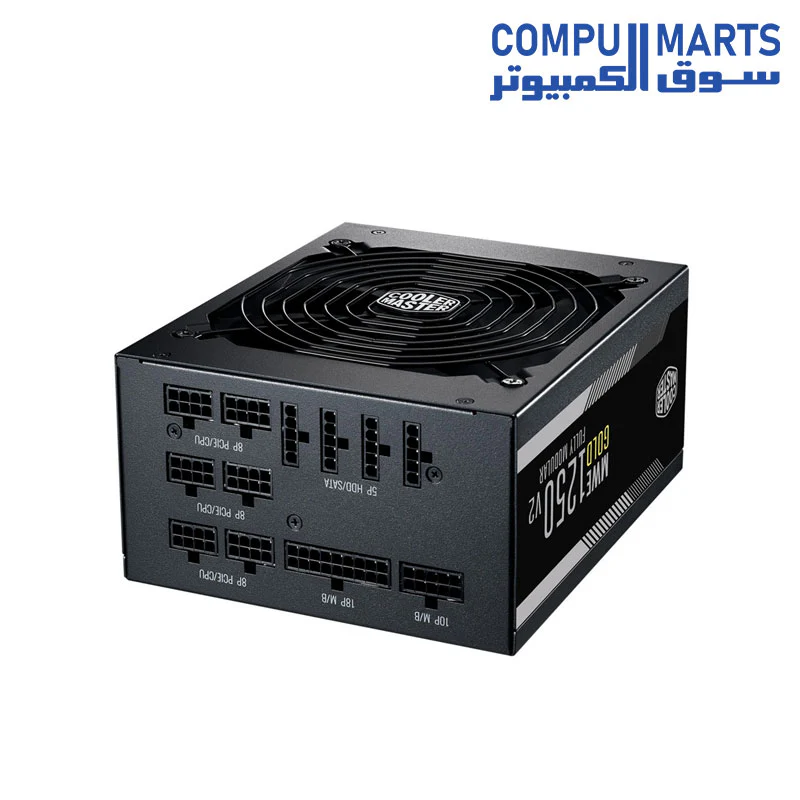 Cooler Master MWE Gold 1250 V2 Fully Modular, 1250W, 80+ Gold Efficiency, Quiet 140mm FDB Fan - Image 4