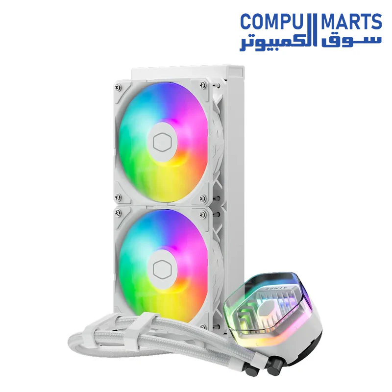 CoolerMaster MasterLiquid 240 Atmos ARGB 240mm Liquid Cooler - Image 6