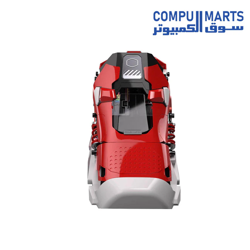 CoolerMaster Sneaker-X CPT Kit Case Mini-ITX Classic Red Aluminum SFX PSU 3-slot GPUs - Image 4