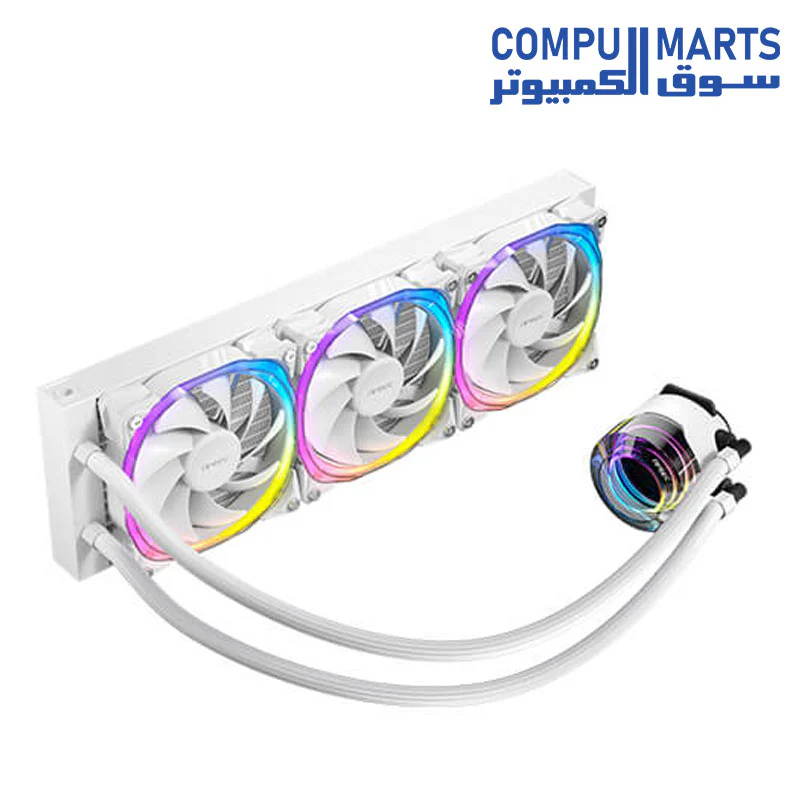 Antec Vortex 360 LUM Liquid Cooler – 360mm ARGB AIO CPU Cooler – Intel & AMD Support - Image 8
