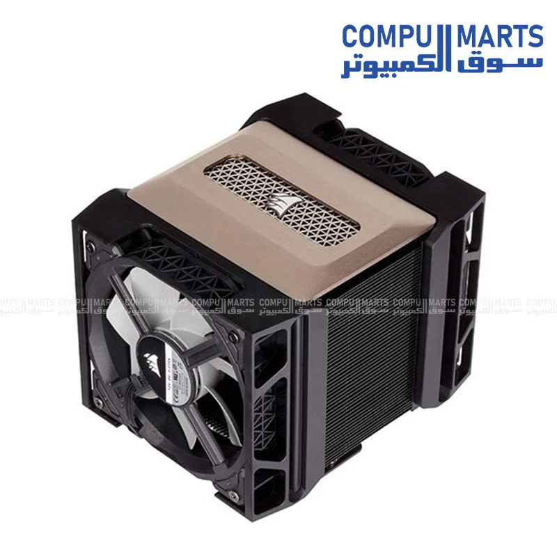 CORSAIR A500 CT-9010003-WW CPU Air Cooler – Dual 120mm Fans – 250W TDP – Magnetic Levitation – Intel &amp; AMD – Black - Image 2