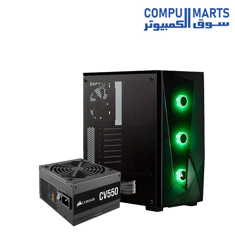 Corsair Carbide Series SPEC-DELTA RGB Mid-Tower ATX Gaming Case, Tempered Glass - Image 4