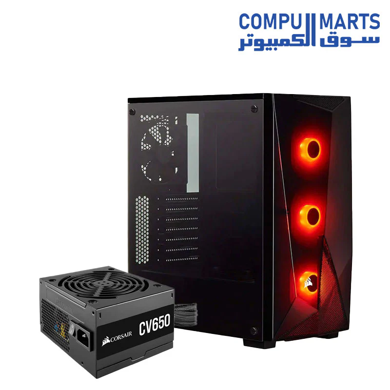 Corsair Carbide Series SPEC-DELTA RGB Mid-Tower ATX Gaming Case, Tempered Glass - Image 6