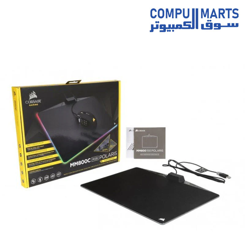 Corsair Gaming MM800C RGB POLARIS Cloth Edition Mouse Pad - Image 2