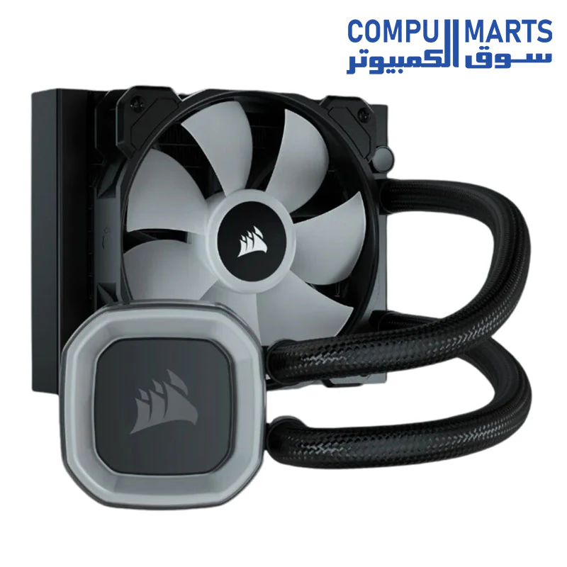 CORSAIR H55 RGB Liquid CPU Cooler - 120mm AIO - SP120 RGB Elite Fan - Fits Intel LGA 1200/115X/2066, AMD AM4 - Motherboard ARGB Adapter Included - Black - Image 2