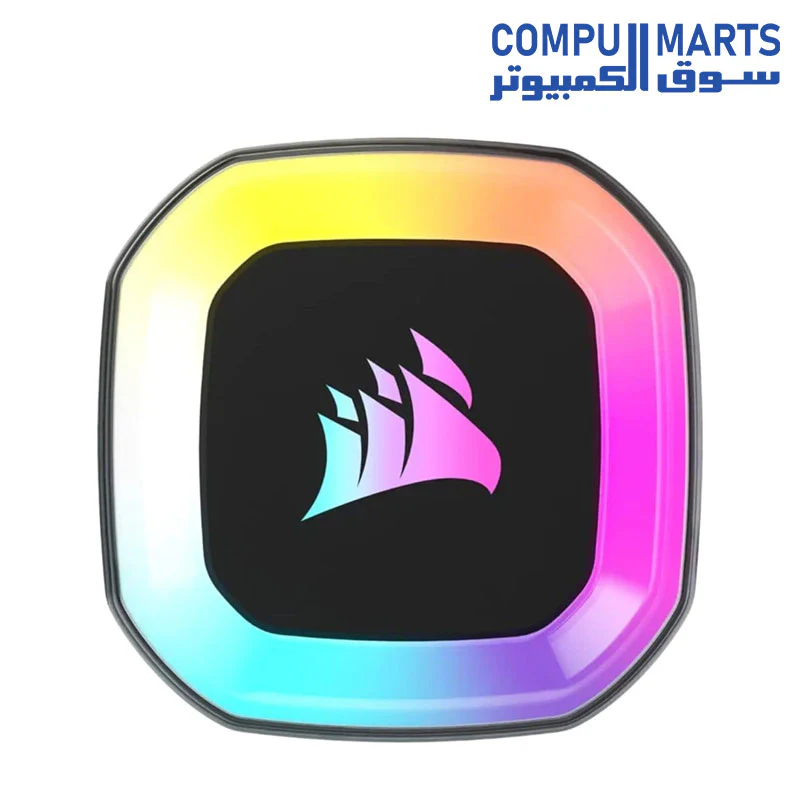 CORSAIR H55 RGB Liquid CPU Cooler - 120mm AIO - SP120 RGB Elite Fan - Fits Intel LGA 1200/115X/2066, AMD AM4 - Motherboard ARGB Adapter Included - Black - Image 3
