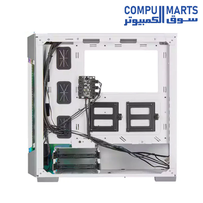 CORSAIR iCUE 220T RGB Airflow Tempered Glass Mid-Tower Smart Case White 1x Fan Black  1x Fan ARGB - Image 4