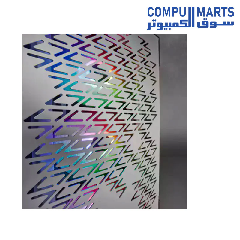 CORSAIR iCUE 220T RGB Airflow Tempered Glass Mid-Tower Smart Case White 1x Fan Black  1x Fan ARGB - Image 5