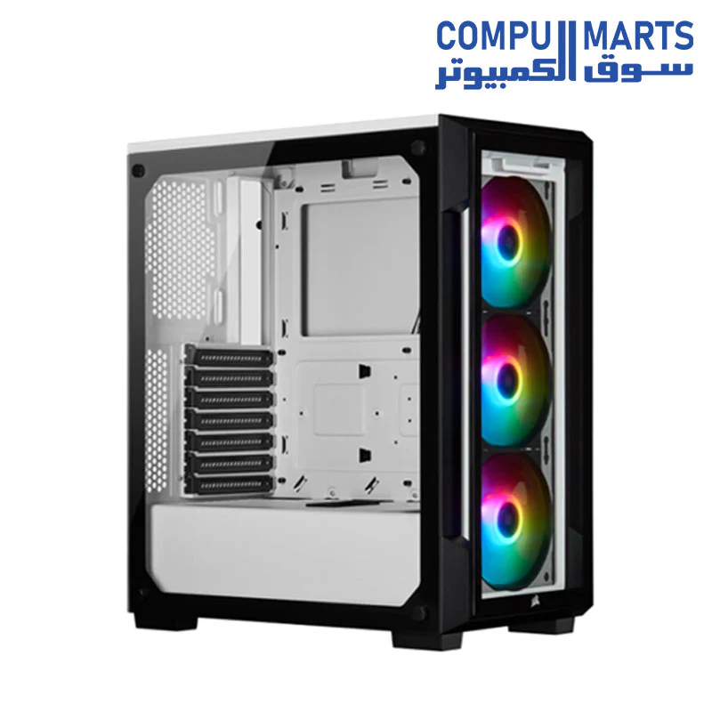 Corsair iCUE 220T RGB Tempered Glass Mid-Tower Smart Case - Image 2