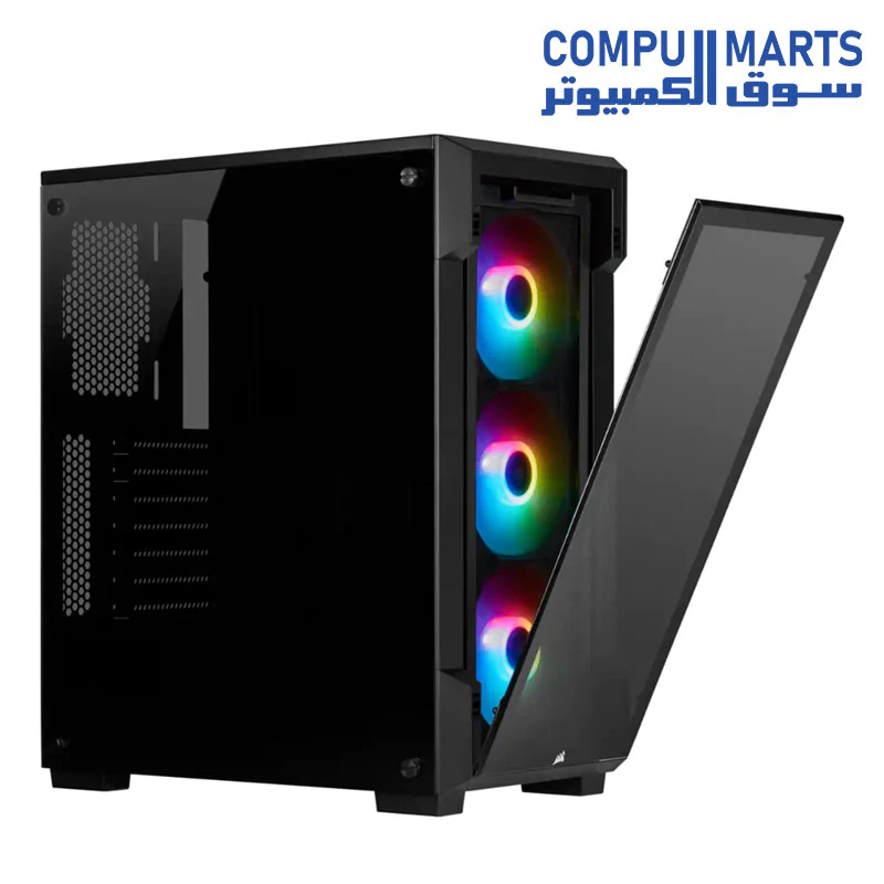 Corsair iCUE 220T RGB Tempered Glass Mid-Tower Smart Case - Image 3